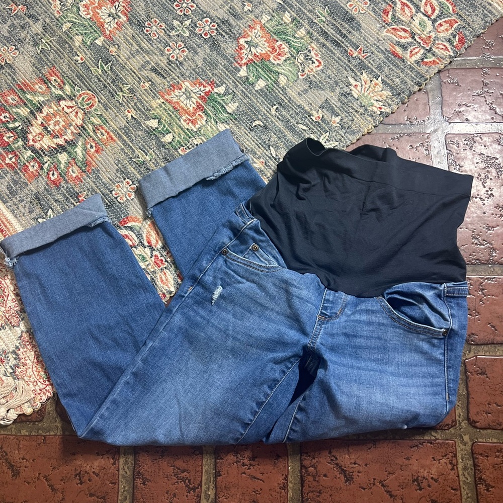 Sonoma straight raw frayed hem denim jeans